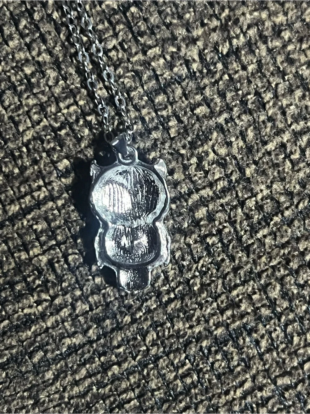 Silver-Tone Purple Owl Pendant Necklace - Women Jewelry N200